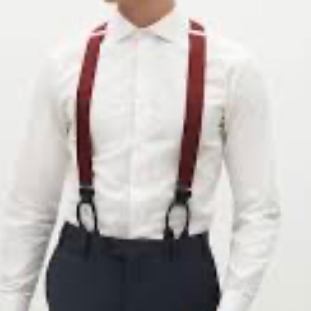 CAS W. Germany Vintage Maroon Suspenders/Braces